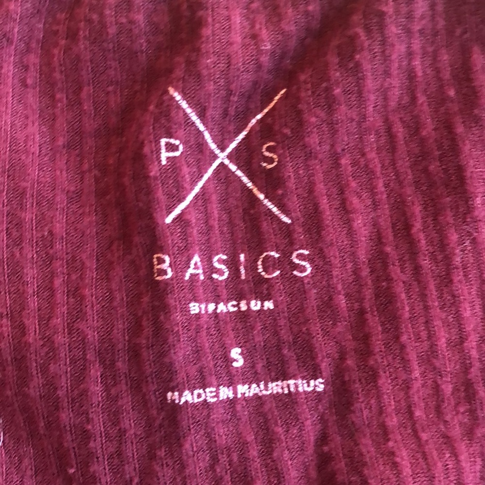 PacSun maroon longsleeve basic top - Picture 4 of 4